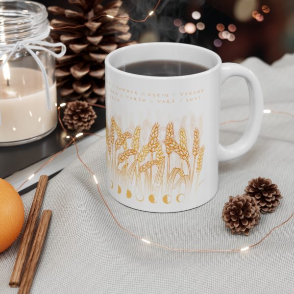 Tasse blé Litha Lammas Lughnasadh en céramique – Image 5