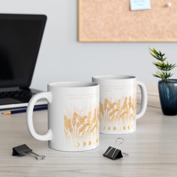 Tasse blé Litha Lammas Lughnasadh en céramique – Image 6