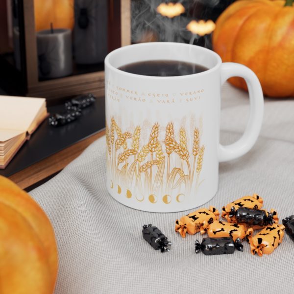 Tasse blé Litha Lammas Lughnasadh en céramique – Image 7