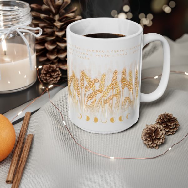 Tasse blé Litha Lammas Lughnasadh en céramique – Image 11
