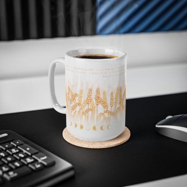Tasse blé Litha Lammas Lughnasadh en céramique – Image 12