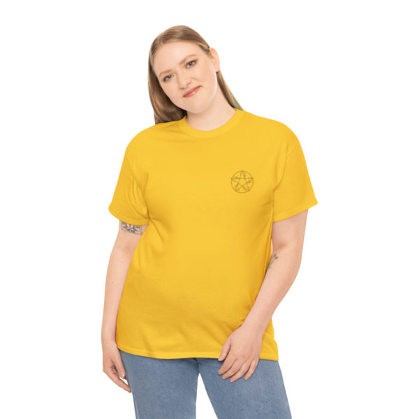 T-shirt unisexe pentacle bois en coton – Image 76