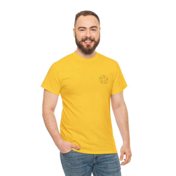 T-shirt unisexe pentacle bois en coton – Image 77