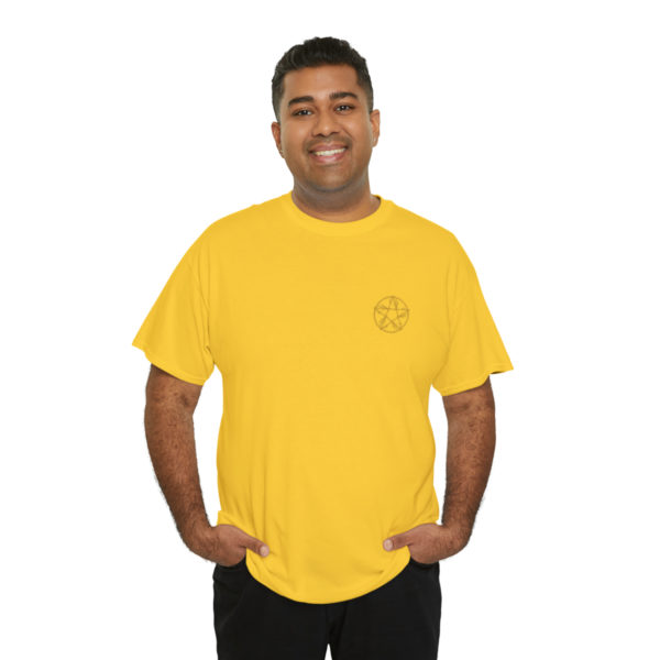T-shirt unisexe pentacle bois en coton – Image 80