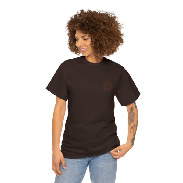 T-shirt unisexe pentacle bois en coton – Image 63