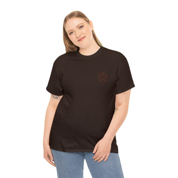 T-shirt unisexe pentacle bois en coton – Image 64