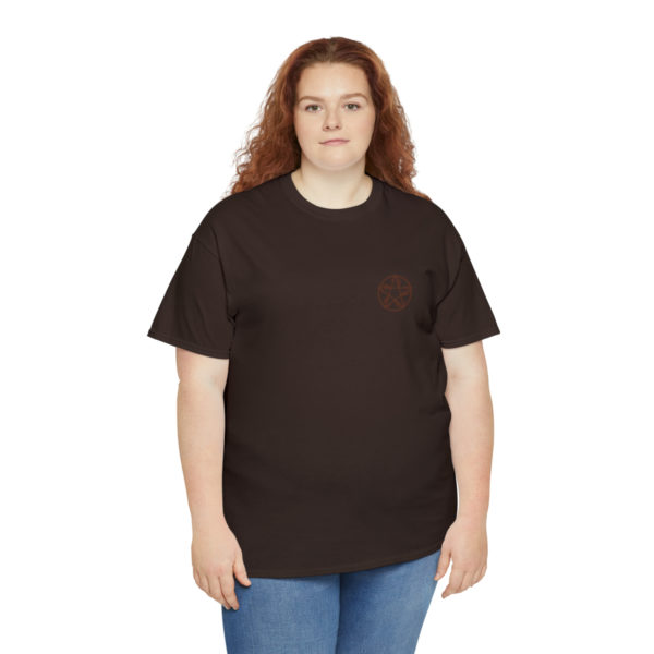 T-shirt unisexe pentacle bois en coton – Image 67