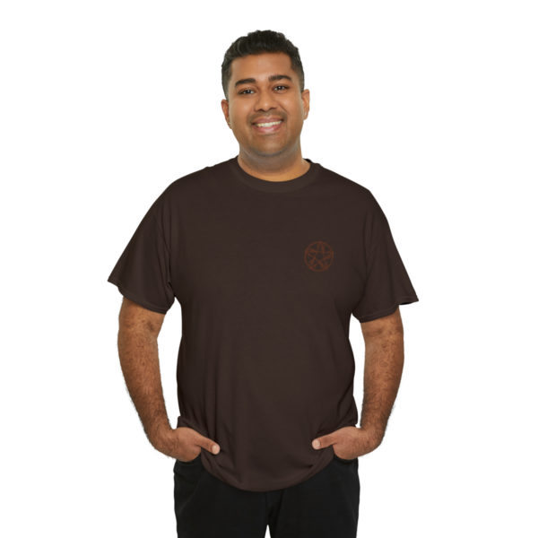 T-shirt unisexe pentacle bois en coton – Image 68