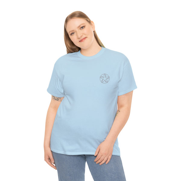 T-shirt unisexe pentacle bois en coton – Image 112