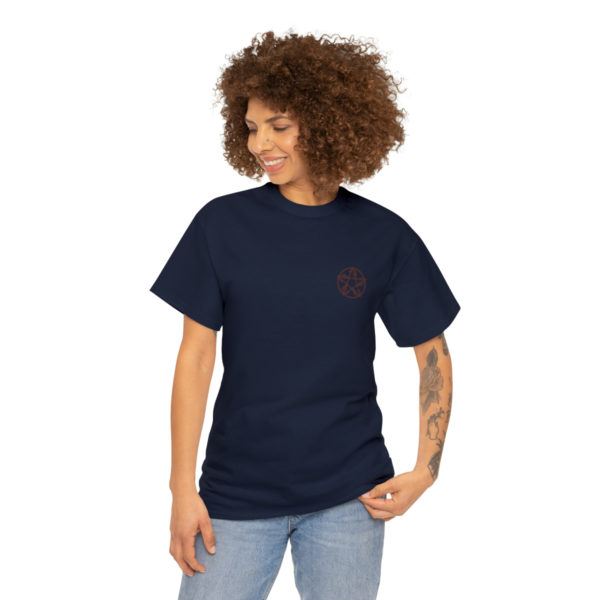 T-shirt unisexe pentacle bois en coton – Image 123