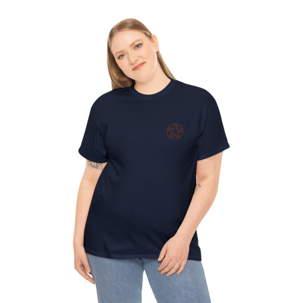 T-shirt unisexe pentacle bois en coton – Image 124