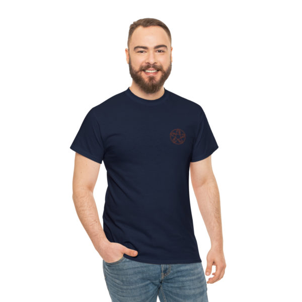 T-shirt unisexe pentacle bois en coton – Image 125