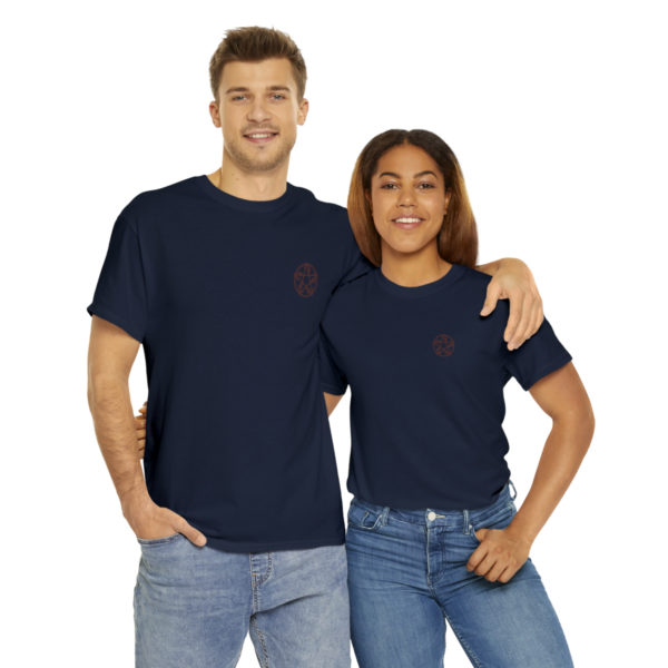 T-shirt unisexe pentacle bois en coton – Image 130