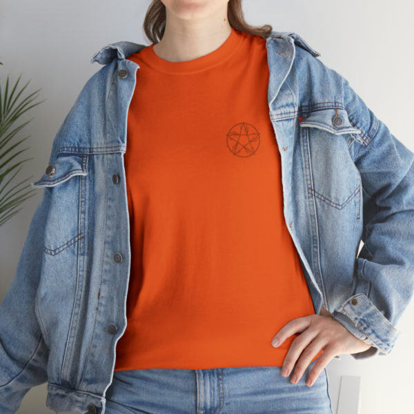 T-shirt unisexe pentacle bois en coton – Image 57