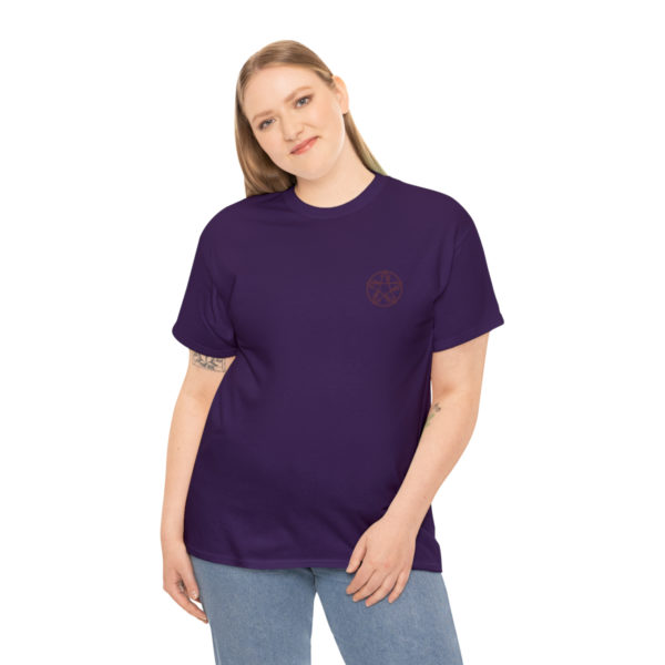 T-shirt unisexe pentacle bois en coton – Image 136