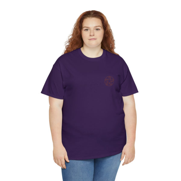 T-shirt unisexe pentacle bois en coton – Image 139