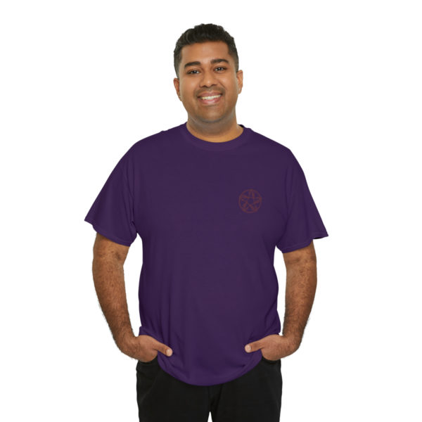 T-shirt unisexe pentacle bois en coton – Image 140