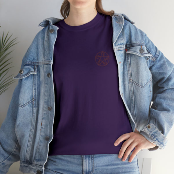 T-shirt unisexe pentacle bois en coton – Image 141