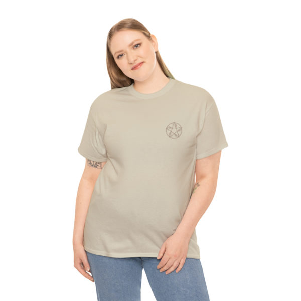 T-shirt unisexe pentacle bois en coton – Image 4