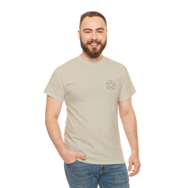 T-shirt unisexe pentacle bois en coton – Image 5