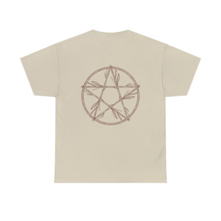 T-shirt unisexe pentacle bois en coton