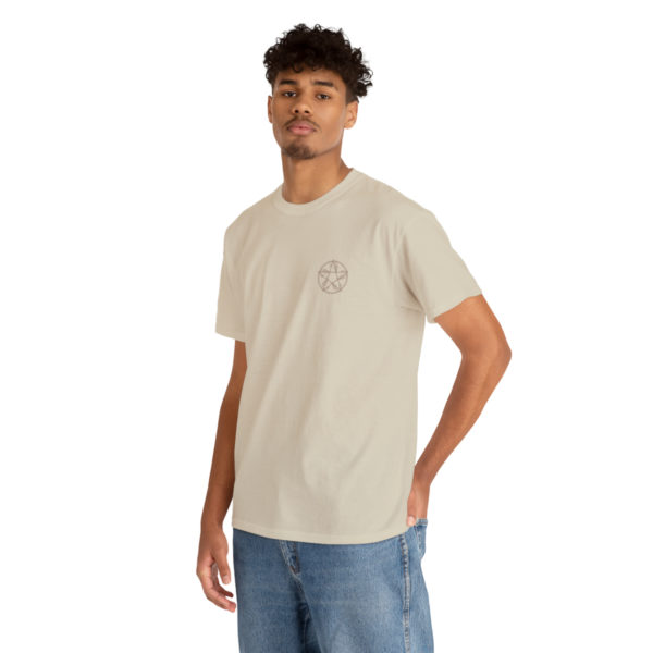 T-shirt unisexe pentacle bois en coton – Image 6