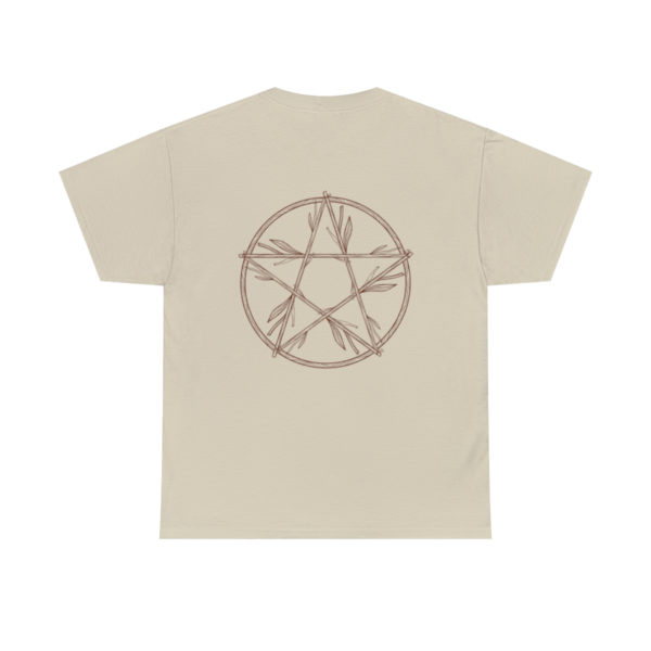T-shirt unisexe pentacle bois en coton
