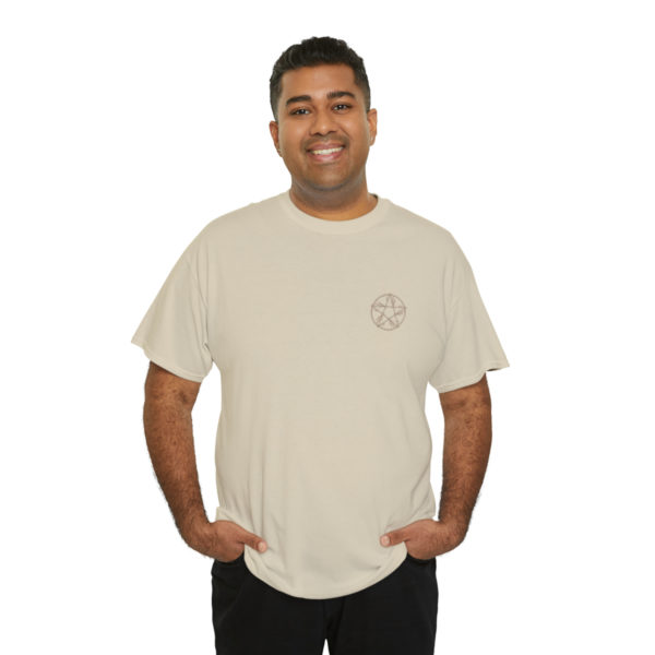 T-shirt unisexe pentacle bois en coton – Image 8