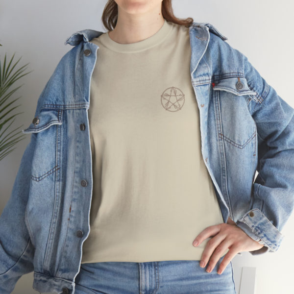 T-shirt unisexe pentacle bois en coton – Image 9