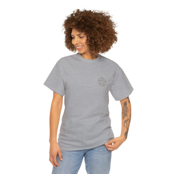 T-shirt unisexe pentacle bois en coton – Image 39