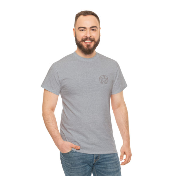 T-shirt unisexe pentacle bois en coton – Image 41