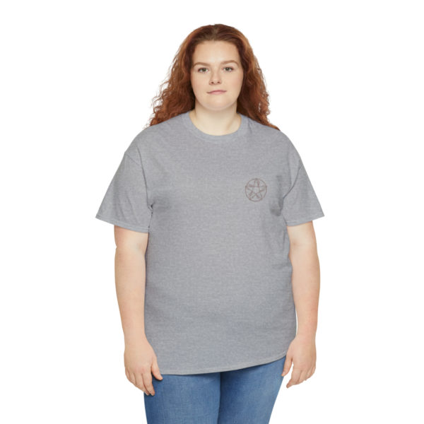 T-shirt unisexe pentacle bois en coton – Image 43
