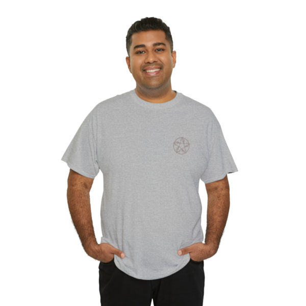 T-shirt unisexe pentacle bois en coton – Image 44