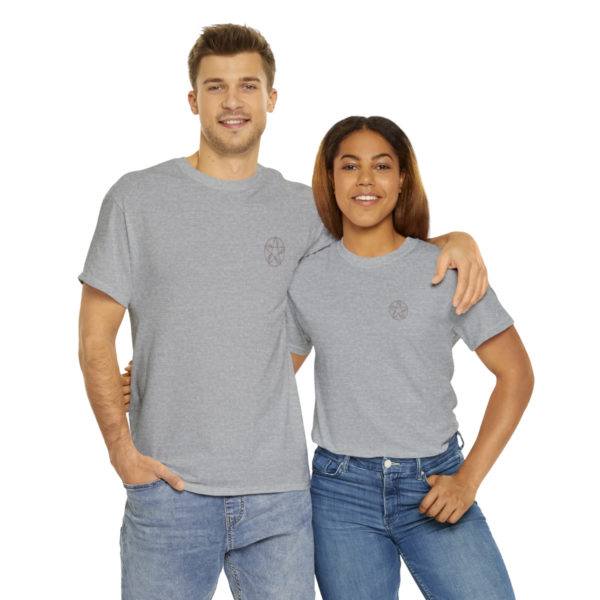 T-shirt unisexe pentacle bois en coton – Image 46