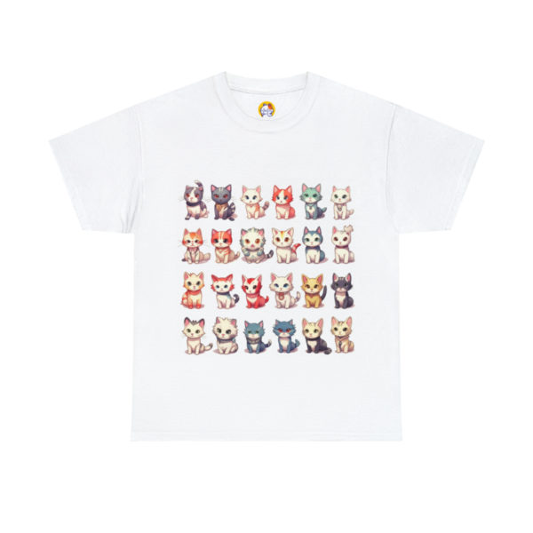 T-shirt unisexe collection de chats en coton – Image 2
