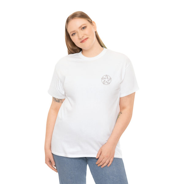 T-shirt unisexe pentacle bois en coton – Image 16