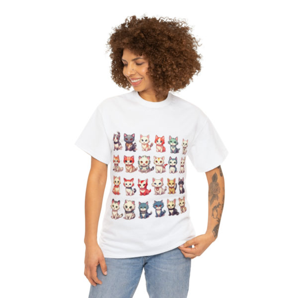 T-shirt unisexe collection de chats en coton – Image 4