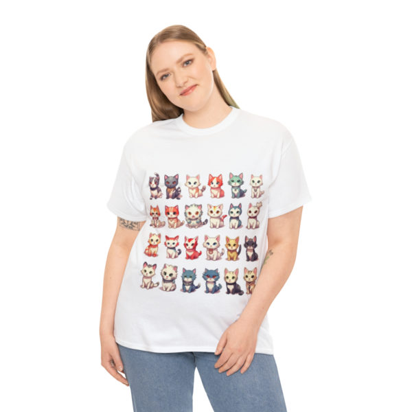 T-shirt unisexe collection de chats en coton – Image 5