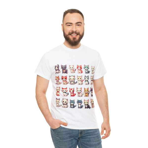 T-shirt unisexe collection de chats en coton – Image 6