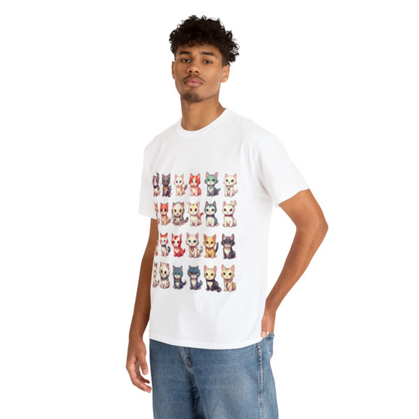 T-shirt unisexe collection de chats en coton – Image 7