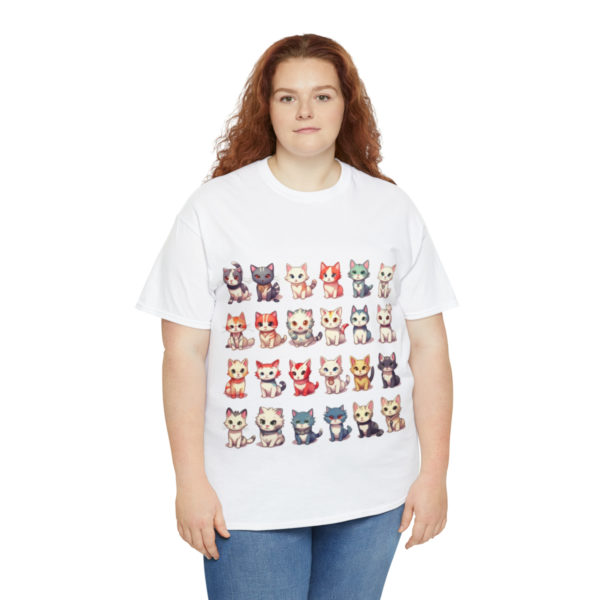 T-shirt unisexe collection de chats en coton – Image 8