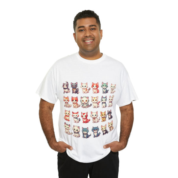 T-shirt unisexe collection de chats en coton – Image 9