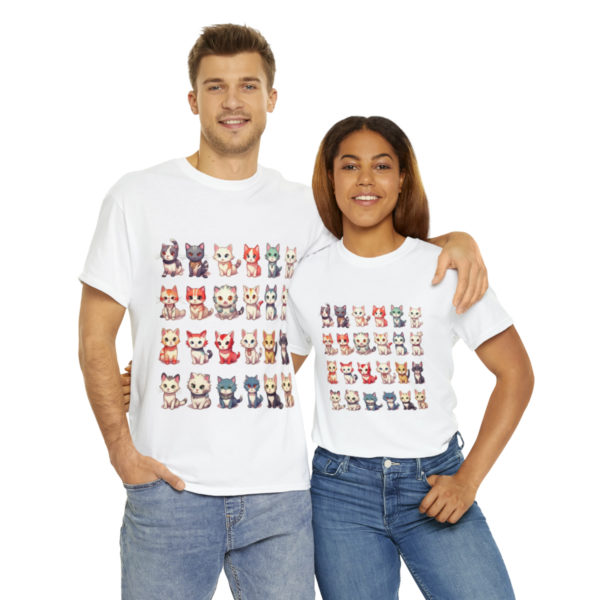 T-shirt unisexe collection de chats en coton – Image 10