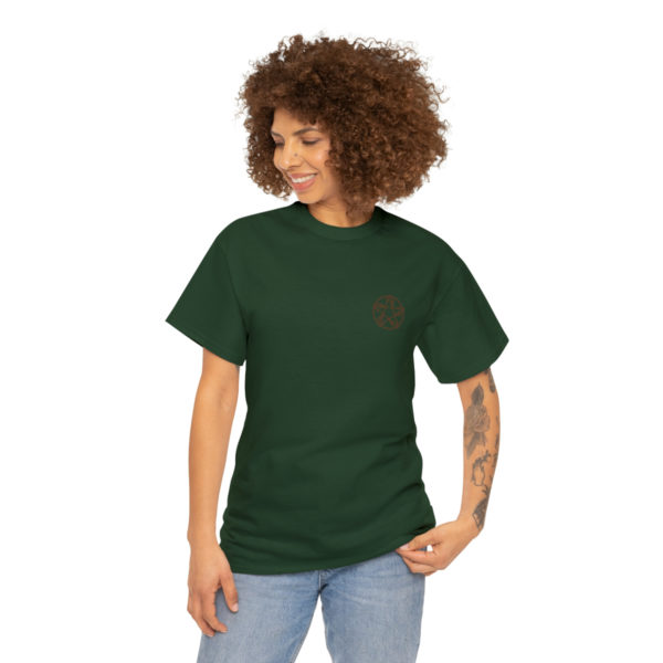 T-shirt unisexe pentacle bois en coton – Image 99