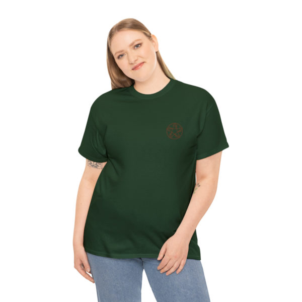 T-shirt unisexe pentacle bois en coton – Image 100