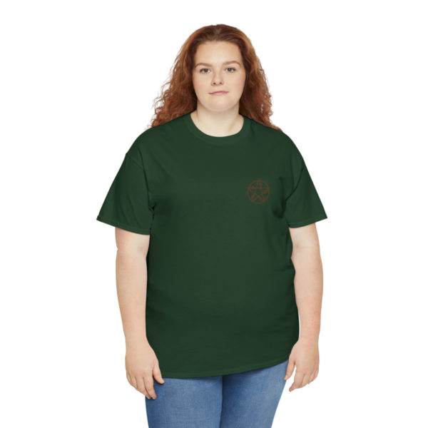 T-shirt unisexe pentacle bois en coton – Image 103