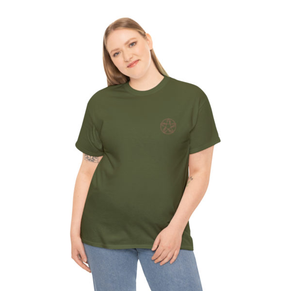 T-shirt unisexe pentacle bois en coton – Image 88