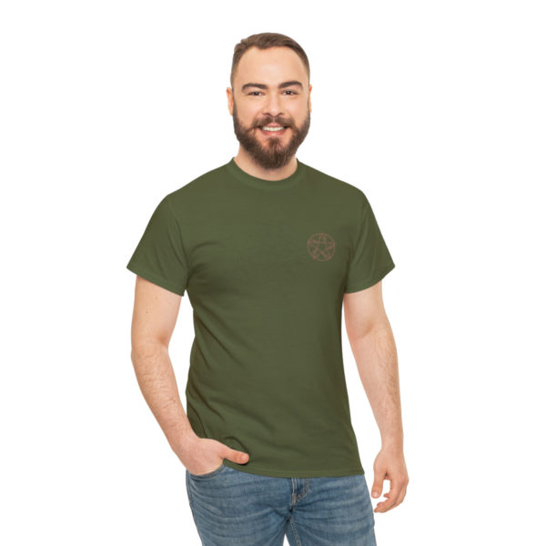 T-shirt unisexe pentacle bois en coton – Image 89