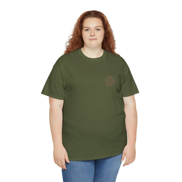 T-shirt unisexe pentacle bois en coton – Image 91