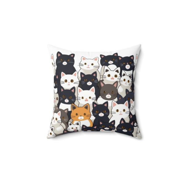 Coussin carré chats 14 in / 35 cm – Image 2